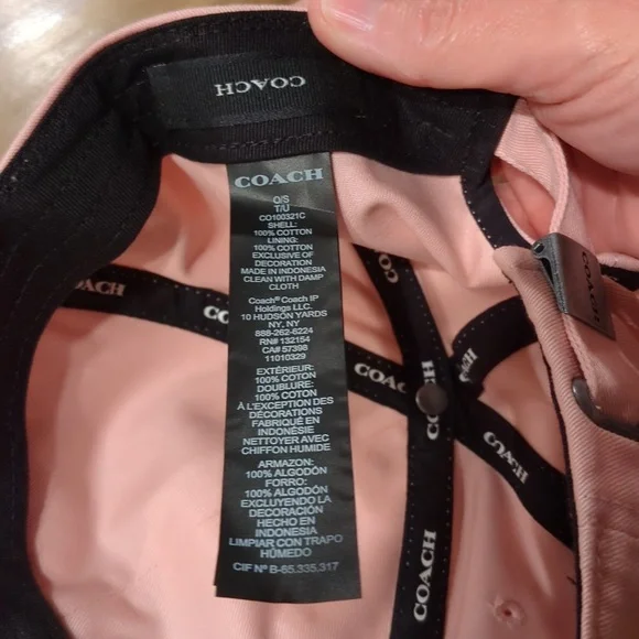 Coach Embroidered Adjustable Baseball Cap NWT - Picture 3 of 7